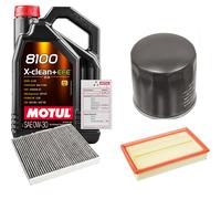 FEBI Controllo Set 5L MOTUL 8100 X-CLEAN 0W-30 Per VW Polo 1.0 TSI T-Cross