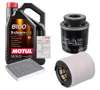 FEBI Controllo Set 5L MOTUL 8100 X-CLEAN 0W-30 Per VW Polo 1.2 TSI