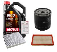 FEBI Controllo Set 5L MOTUL 8100 X-CLEAN 0W-30 Per VW Polo 1.4 16V