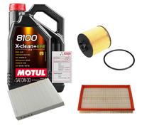 FEBI Controllo Set 5L MOTUL 8100 X-CLEAN 0W-30 Per VW Polo 1.4 16V