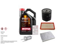 FEBI Controllo set 5L MOTUL 8100 X-CLEAN 0W-30 per VW Polo 1.4 16V