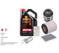 FEBI Controllo Set 5L MOTUL 8100 X-CLEAN 0W-30 Per VW Polo 1.4 GTI