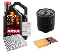 FEBI Controllo Set 5L MOTUL 8100 X-CLEAN 0W-30 Per VW Polo 1.4 Seat Ibiza IV