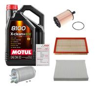 FEBI Controllo set 5L MOTUL 8100 X-CLEAN 0W-30 per VW Polo 1.4 TDI