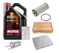 FEBI Controllo Set 5L MOTUL 8100 X-CLEAN 0W-30 Per VW Polo 1.8 GTI Seat