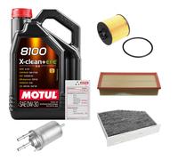 FEBI Controllo Set 5L MOTUL 8100 X-CLEAN 0W-30 Per VW Touran 1.4 TSI Golf