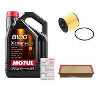 FEBI Controllo set 5L MOTUL 8100 X-CLEAN 0W-30 per VW Touran 1.4 TSI Tiguan