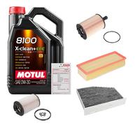 FEBI Controllo Set 5L MOTUL 8100 X-CLEAN 0W-30 Per VW Touran Van 1.9 TDI 2.0