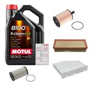 FEBI Controllo Set 5L MOTUL 8100 X-CLEAN 0W-30 Per VW Touran Van 1.9 TDI 2.0
