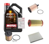 FEBI Controllo Set 5L MOTUL 8100 X-CLEAN EFE 5W-30 Per Audi A2 1.4 TDI 1.2