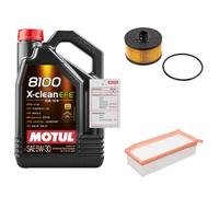 FEBI Controllo set 5L MOTUL 8100 X-CLEAN EFE 5W-30 per Dacia Logan II