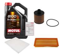 FEBI Controllo Set 5L MOTUL 8100 X-CLEAN EFE 5W-30 Per Fiat Bravo II 1.6 D