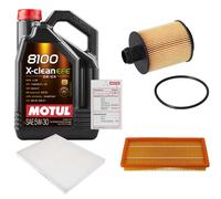 FEBI Controllo Set 5L MOTUL 8100 X-CLEAN EFE 5W-30 Per Fiat Bravo II 1.6 D