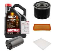 FEBI Controllo Set 5L MOTUL 8100 X-CLEAN EFE 5W-30 Per Fiat Bravo II 1.9 D