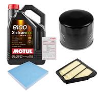 FEBI Controllo Set 5L MOTUL 8100 X-CLEAN EFE 5W-30 Per Honda Civic IX Tourer