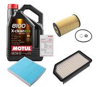 FEBI Controllo Set 5L MOTUL 8100 X-CLEAN EFE 5W-30 Per KIA Soul 1.6 CRDi 128