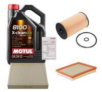 FEBI Controllo Set 5L MOTUL 8100 X-CLEAN EFE 5W-30 Per Opel Astra J Caravan