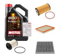 FEBI Controllo Set 5L MOTUL 8100 X-CLEAN EFE 5W-30 Per Opel Astra J GTC