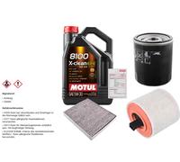 FEBI Controllo Set 5L MOTUL 8100 X-CLEAN EFE 5W-30 Per Opel Astra K 1.4 Turbo
