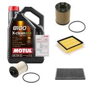 FEBI Controllo Set 5L MOTUL 8100 X-CLEAN EFE 5W-30 Per Opel Corsa D Van