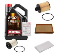 FEBI Controllo Set 5L MOTUL 8100 X-CLEAN EFE 5W-30 Per Opel Corsa D Van