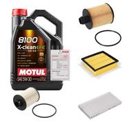 FEBI Controllo Set 5L MOTUL 8100 X-CLEAN EFE 5W-30 Per Opel Corsa D Van