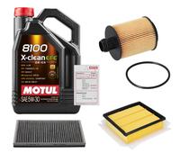 FEBI Controllo Set 5L MOTUL 8100 X-CLEAN EFE 5W-30 Per Opel Corsa D Van