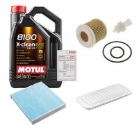 FEBI Controllo Set 5L MOTUL 8100 X-CLEAN EFE 5W-30 Per Toyota Yaris 1.0
