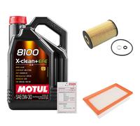 Febi Controllo Set 5L Motul 8100 x-Pulire 0W-30 per Kia Stonic 1.6 Crdi