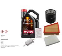 Febi Controllo Set 5L Motul 8100 x-Pulire 0W-30 per Seat Ibiza III 1.8 T.
