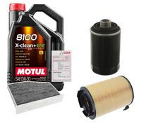 Febi Controllo Set 5L Motul 8100 x-Pulire 0W-30 per Sedile Altea XL 2.0