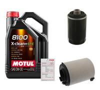 Febi Controllo Set 5L Motul 8100 x-Pulire 0W-30 per Sedile Altea XL