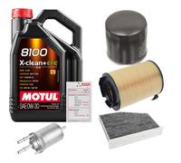 Febi Controllo Set 5L Motul 8100 x-Pulire 0W-30 per VW Beetle Cabriolet 1.2