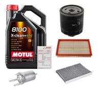 Febi Controllo Set 5L Motul 8100 x-Pulire 0W-30 per VW Bora Di 1.6