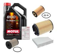 FEBI Controllo set 5L MOTUL 8100 X-PULIRE 0W-30 per VW Golf Plus 2.0 TDI 16V