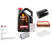 Febi Controllo Set 5L Motul 8100 x-Pulire 0W-30 per VW Passat Variant 1.8 T