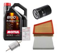 Febi Controllo Set 5L Motul 8100 x-Pulire 0W-30 per VW Polo 1.8 Gti Coppa
