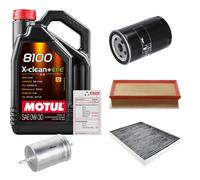 Febi Controllo Set 5L Motul 8100 x-Pulire 0W-30 per VW Transporter A V Bus