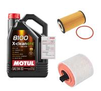 Febi Controllo Set 5L Motul 8100 x-Pulire Efe 5W-30 per Opel Astra K Caravan