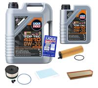 FEBI Controllo set 6 L Liqui Moly Top Tec 4210 0W-30 per Mercedes Classe E