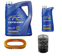 FEBI Controllo Set 6 L MANNOL Defender 10W-40 per Mercedes-Benz Saloon