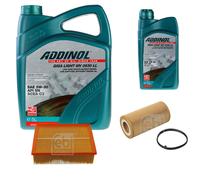 FEBI Controllo Set 6L ADDINOL GIGA LIGHT MV 0530 LL Per Audi A4 Cabriolet