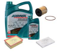 Febi Controllo Set 6L Addinol Super Light 0540 per Citroën C4 Io LC_ 2.0