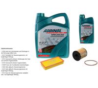 FEBI Controllo Set 6L ADDINOL SUPER LIGHT 0540 Per Citroën C8 EA_ EB_ 2.2