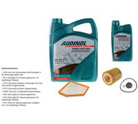 Febi Controllo Set 6L Addinol Super Light 0540 per Per BMW 3 Gran Turismo