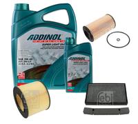 FEBI Controllo Set 6L ADDINOL SUPER LIGHT 0540 Per Saab 9-5 Kombi YS3E 2.2