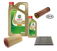 FEBI Controllo set 6L Castrol BORDO TITANIO FST 5W-30 LL per Mercedes-Benz