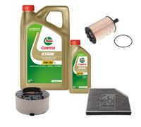 FEBI Controllo set 6L Castrol EDGE Titanio FST 5W-30 LL per Audi A4 Avant