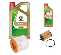 FEBI Controllo set 6L Castrol EDGE Titanio FST 5W-30 LL per Audi A6 Avant