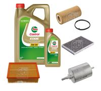 Febi Controllo Set 6L castrol edge Titanio FST 5W-30 Ll per di Audi